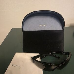 Gucci Black Sunglasses Gg1651s 001, Black / Grey
